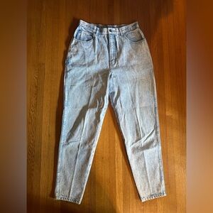 Vintage Stefano Light Acid-Washed High-Waisted Jeans, Size 10